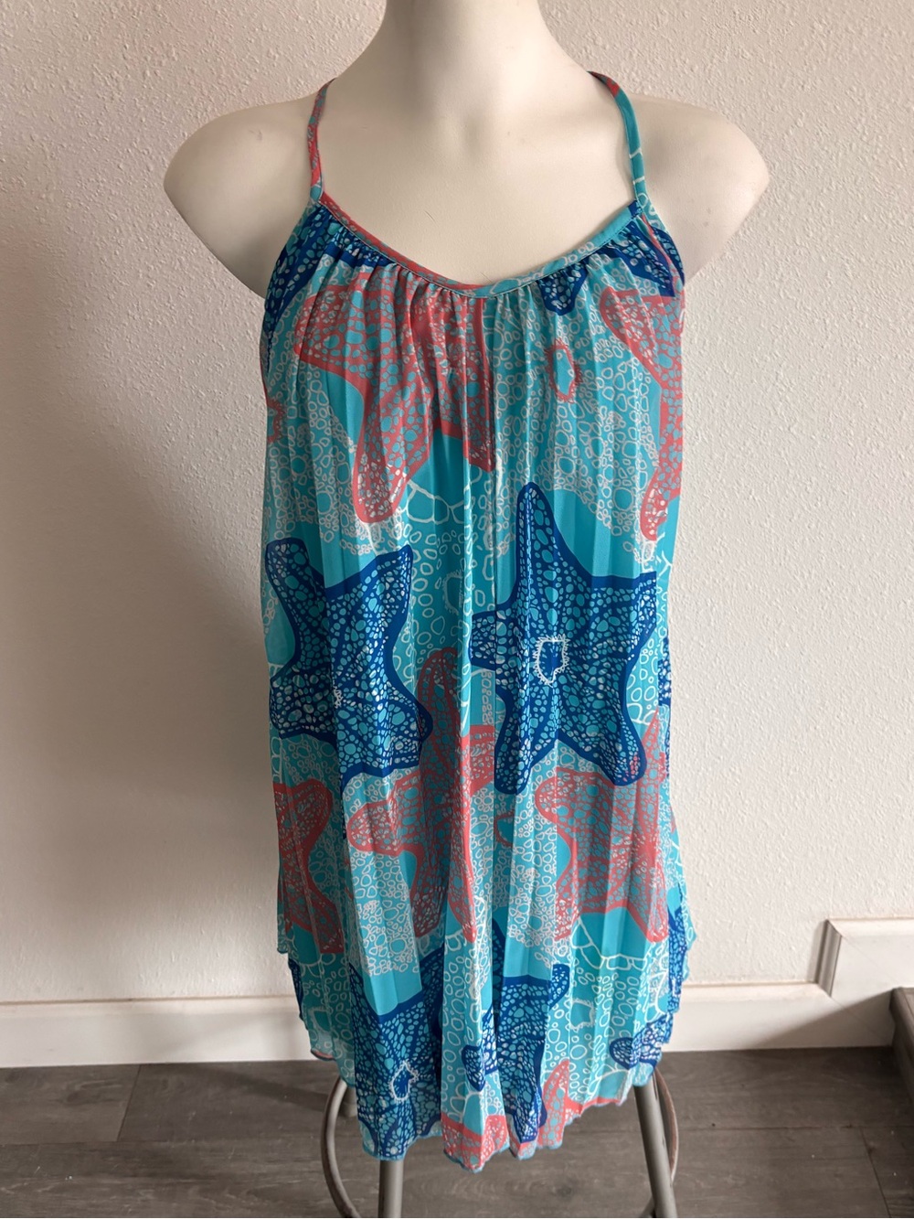 Fun Turquoise Starfish Dress 🏝️